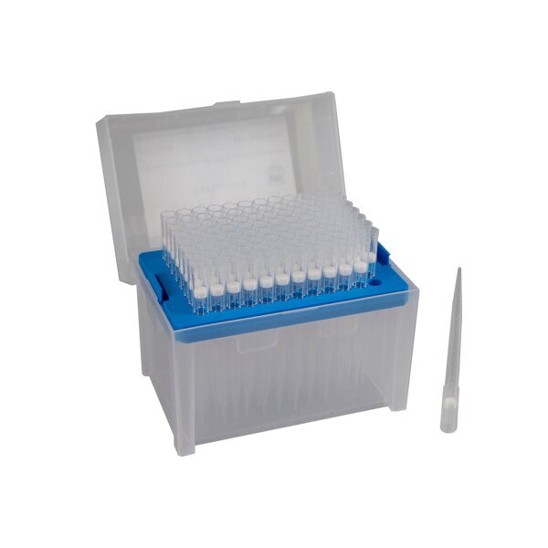 Pipet tips, 1250uL, rack & tip